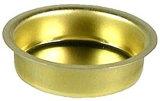 Blecheinsatz für Teelichter - Weißblech gold, Ø 40 mm - H 18 mm