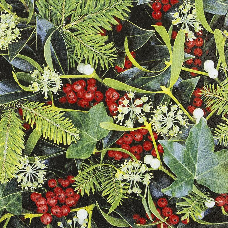 Serviette - Berries and Plants