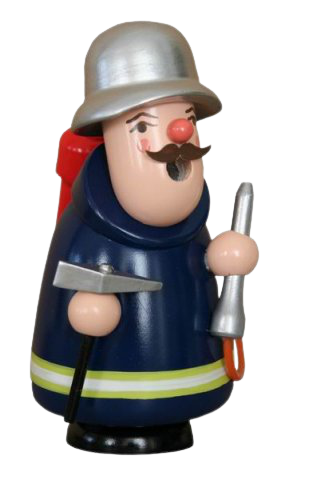 Räuchermann - Feuerwehrmann 12,5 cm