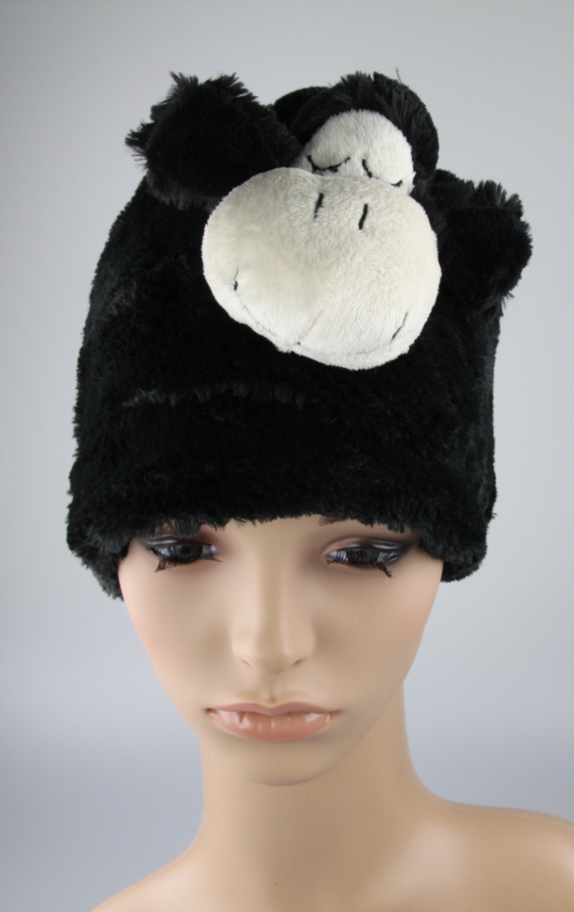 Mütze - Schaf, schwarz 52 cm