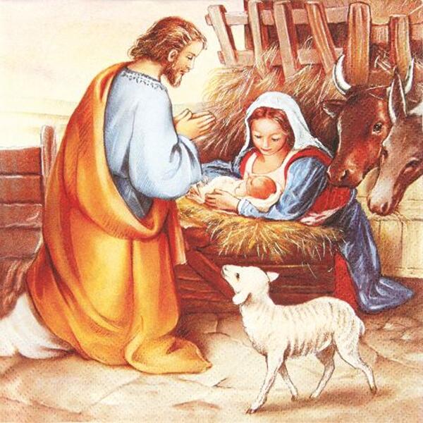 Serviette - Jesus is born