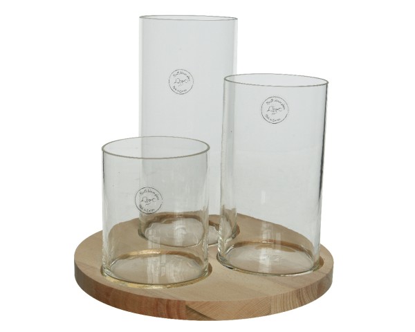 Vasen Glas, 3er Set