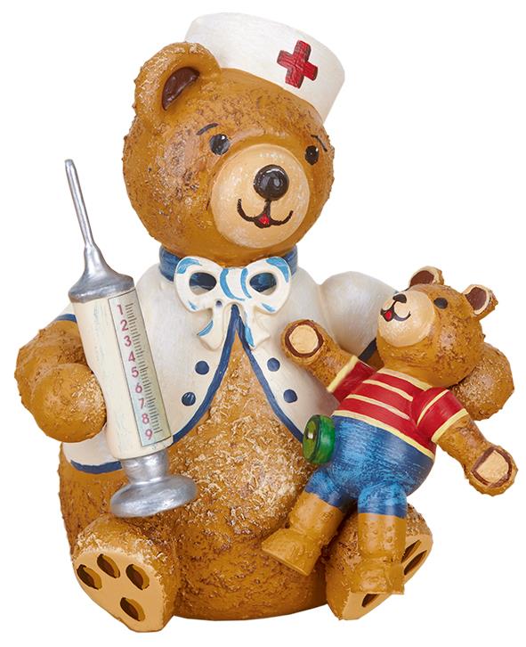 Original Hubrig Volkskunst Teddy mini - Erste Hilfe Erzgebirge