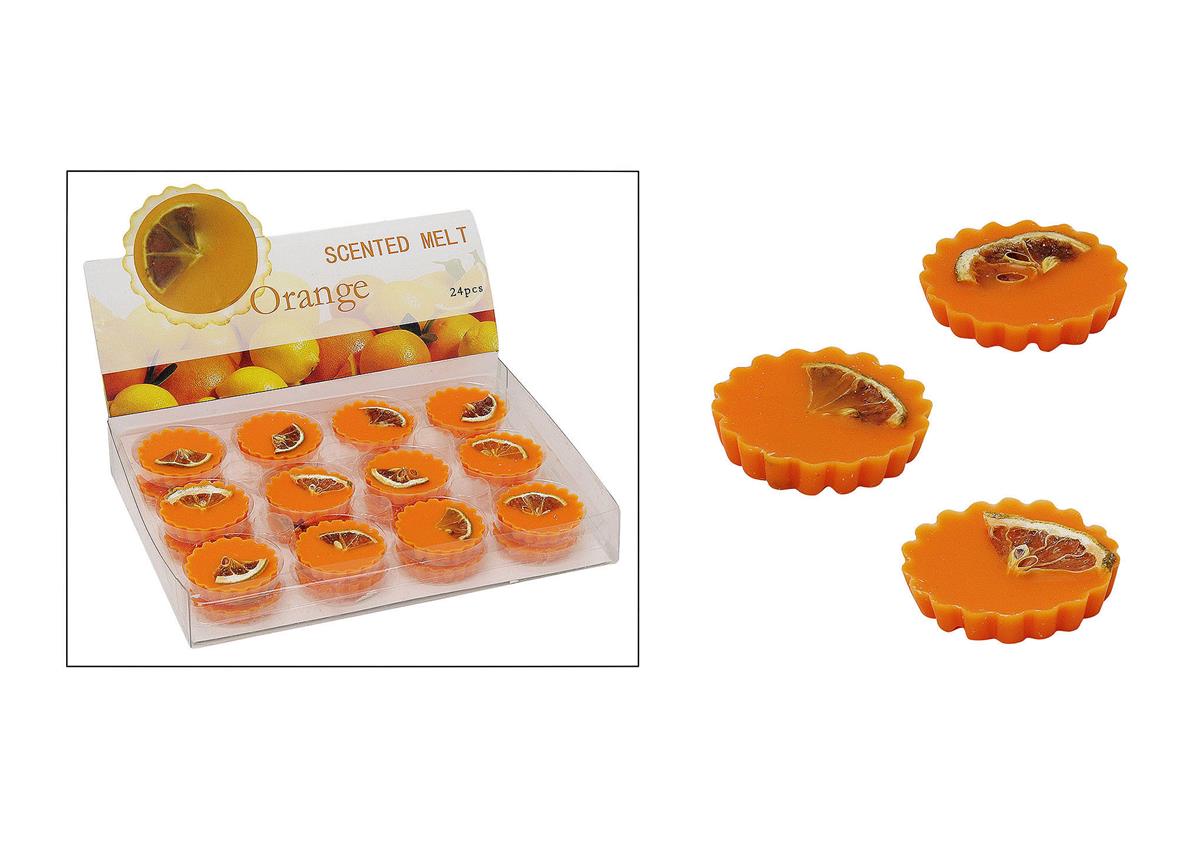 Duftwachs Orange für Duftlampen, ca. 15g, 5 cm Durchmesser