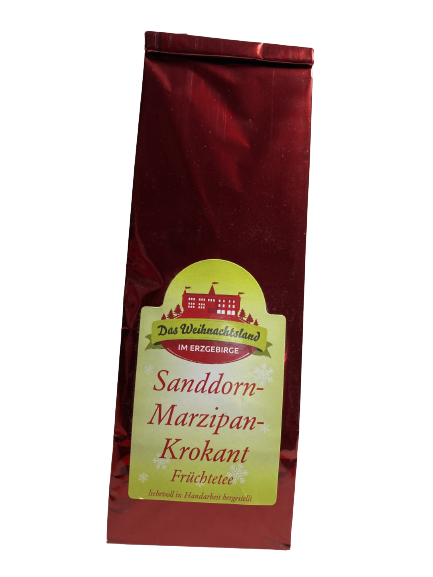 Aromatisierter Früchtetee - Sanddorn-Marzipan-Krokant, 100g