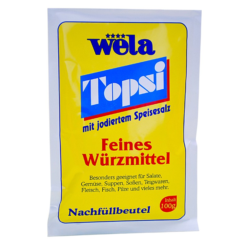 WELA - Topsi Nachfüllbeutel 100 g mit jodiertem Speisesalz