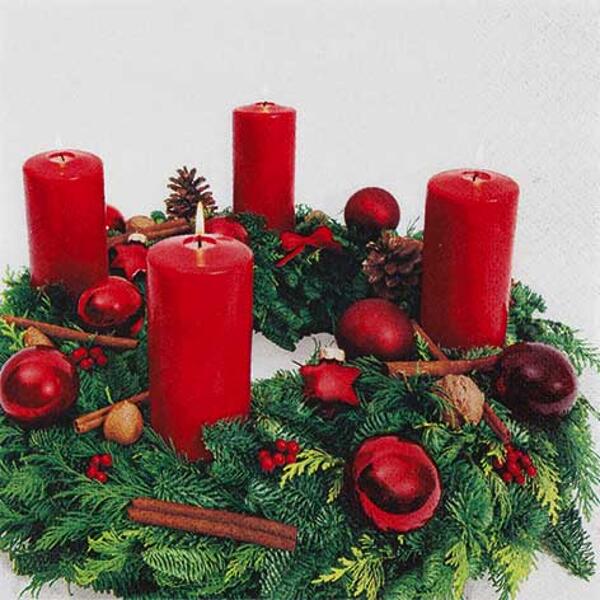 Serviette - Advent Wreath